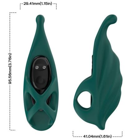 Stimolatore e Vibratore Per Dita Verde