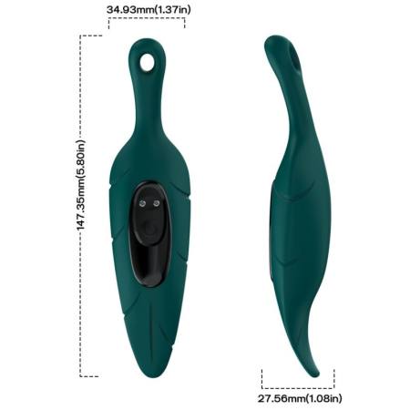 Stimolatore e Vibratore Verde Foglia