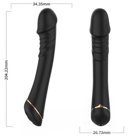 Vibratore Dildo In Silicone Nero