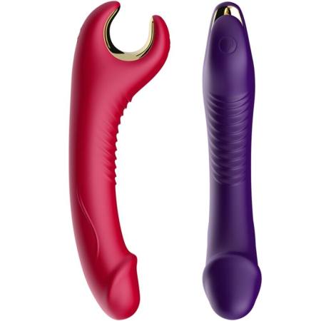 Vibratore E Rotatore Prince Dildo Rosso