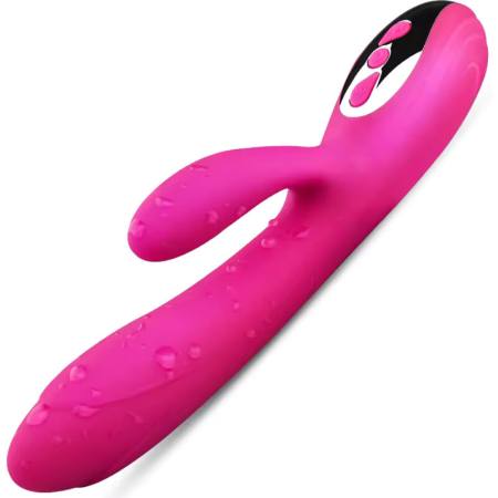 Vibratore E Stimolatore Flessibile Con Effetto Calore Fucsia