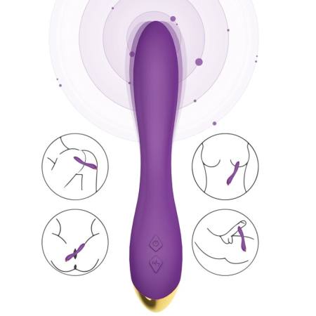 Vibratore Flamingo Multiposizione Viola