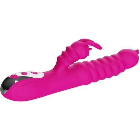 ARMONY - RABBIT DOUBLE TONGUE MULTIFUNCTION VIBRATOR FUCHSIA HEAT EFFECT