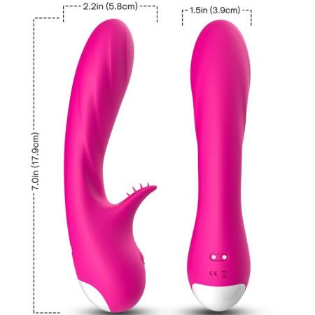 Vibratore Romance Con Stimolatore Fucsia