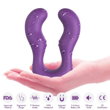 ARMONY - SERAPH VIBRATOR DOUBLE REMOTE CONTROL PURPLE