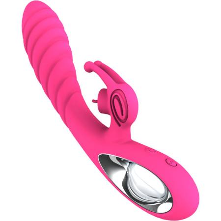 Vibratore Vicky Rabbit Con Linguetta Tirante Fucsia