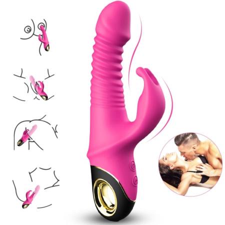 Vibratore Zing Dildo Coniglio Fucsia