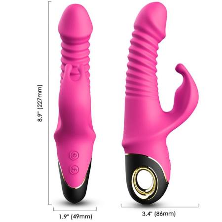 Vibratore Zing Dildo Coniglio Fucsia