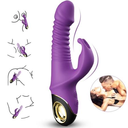 Vibratore Zing Dildo Coniglio Viola