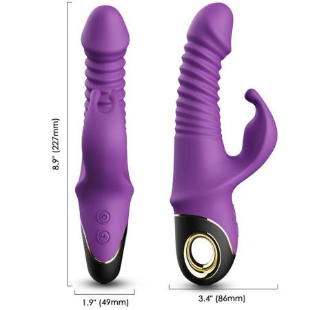 Vibratore Zing Dildo Coniglio Viola