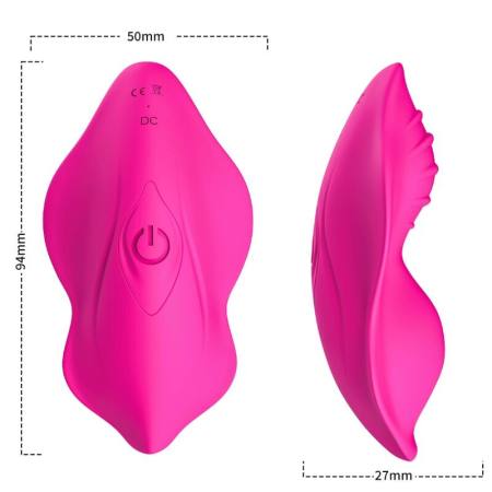 Whisper Slip Vibratore Indossabile Telecomando Fucsia