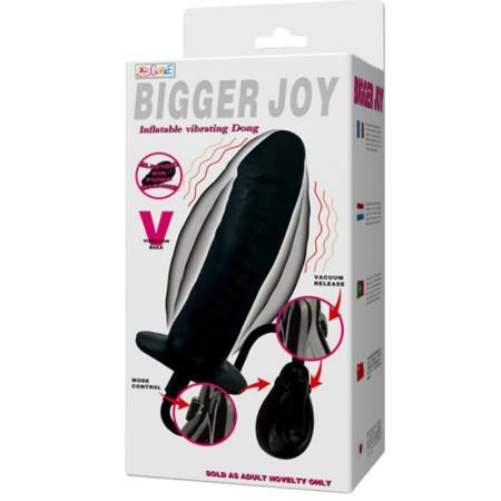 Dildo Gonfiabile Bigger Joy Con Vibrazione 16 Cm