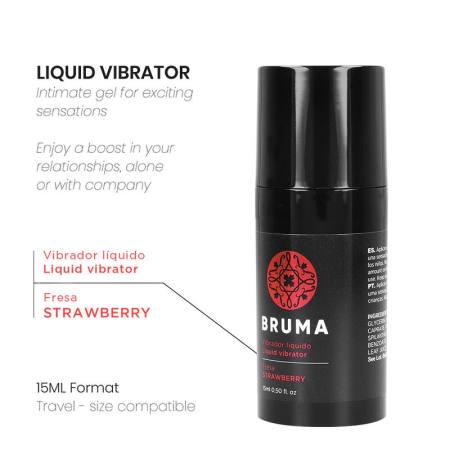 Vibratore Liquido Ultra Scorrevole Fragola 15 ML