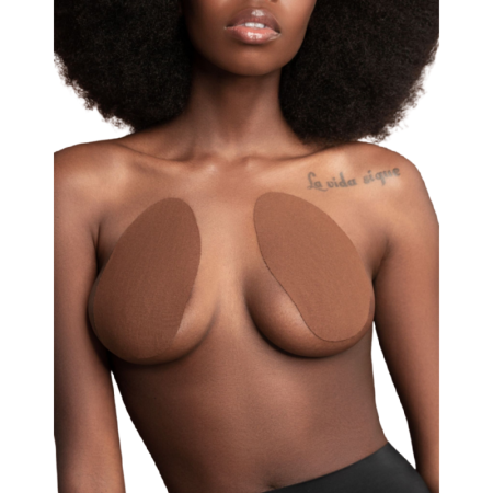 BYE-BRA - BREASTS ENHANCER + 3 PAIRS OF SATIN BROWN CUP F/H