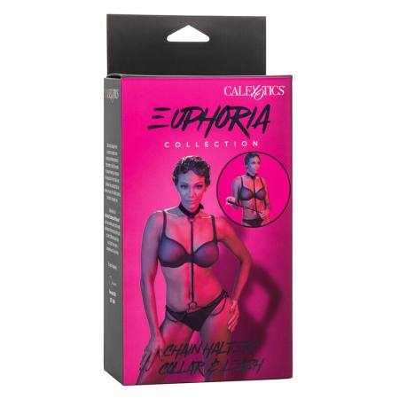 CALEXOTICS - EUPHORIA CHAIN HALTER COLLAR & LEASH