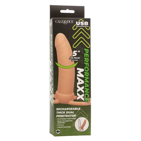 Maxx Thick Dual Penetrator 10 Vibrazioni Carne