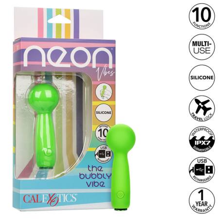 Neon Vibes Bubbly Vibe Il Mini Massaggiatore 10 Vibrazioni Verde