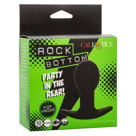 Rock Bottom Anal Plug 10 Vibrazioni Silicone Nero