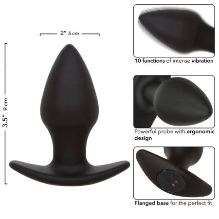 Rock Bottom Perfect Anal Plug 10 Vibrazioni Silicone Nero