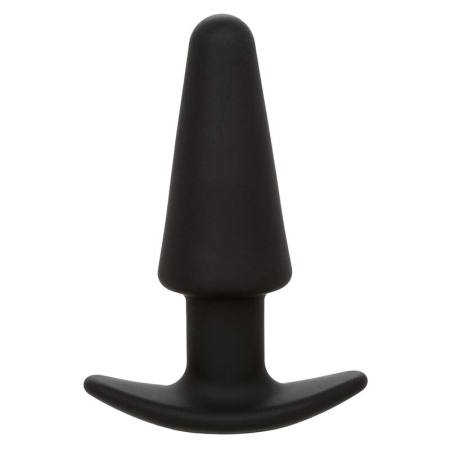 CALEXOTICS - ROCK BOTTOM TAPERED ANAL PLUG 10 VIBRACIONES SILICONE BLACK