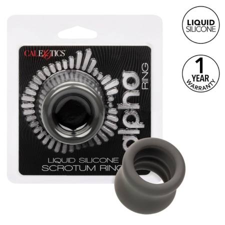 CALIFORNIA EXOTICS - ALPHA SCROTUM STRETCHING RING BLACK