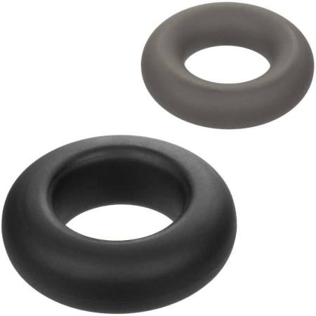 CALIFORNIA EXOTICS - ALPHA PROLONG SET OF 2 RING GREY