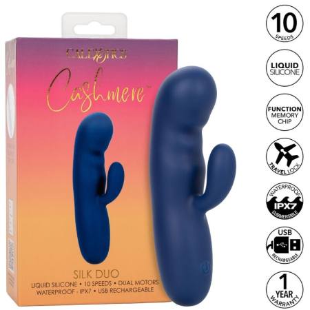 CALIFORNIA EXOTICS - CASHMERE SILK DUO BLUE