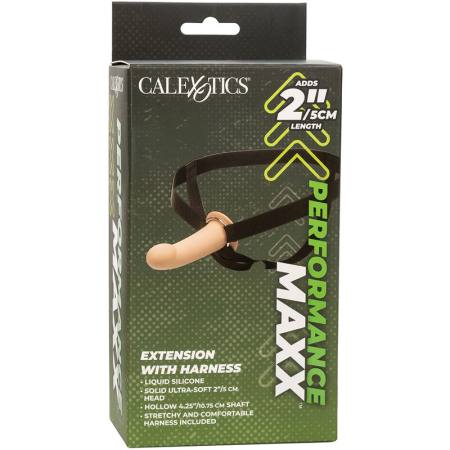 CALIFORNIA EXOTICS - PERFORMANCE MAXX EXTENSION WITH HARNESS LIGHT SKIN