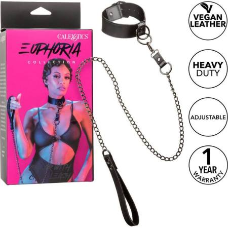 CALIFORNIA EXOTICS - EUPHORIA COLLAR WITH CHAIN LEASH