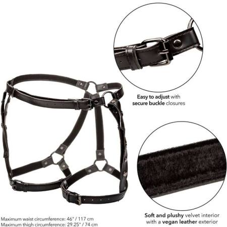 CALIFORNIA EXOTICS - EUPHORIA PLUS SIZE RIDING THIGH HARNESS