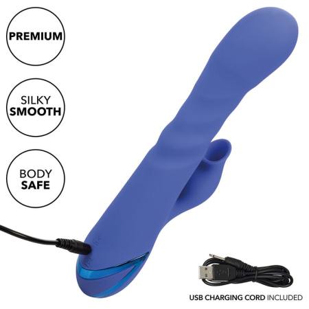 CALIFORNIA EXOTICS - L.A LOVE VIBRATOR & SUCKER BLUE BY CALIFORNIA DREAMING