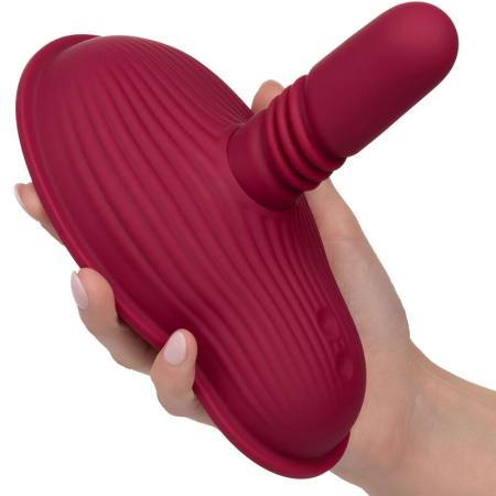 CALIFORNIA EXOTICS - RIDER MASSAGER DOUBLE MOTOR REMOTE CONTROL RED