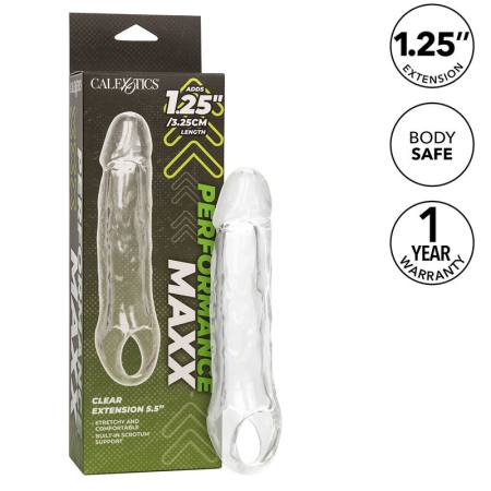 CALIFORNIA EXOTICS - PERFORMANCE MAXX CLEAR EXTENSION 5,5 TRANSPARENT