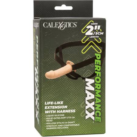 CALIFORNIA EXOTICS - PERFORMANCE MAXX LIFE-LIKE EXTENSION WITH HARNESS LIGHT SKIN