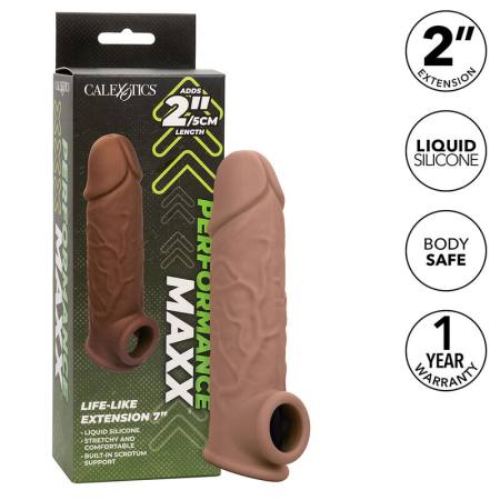 CALIFORNIA EXOTICS - PERFORMANCE MAXX LIFE-LIKE EXTENSION 7 BROWN SKIN