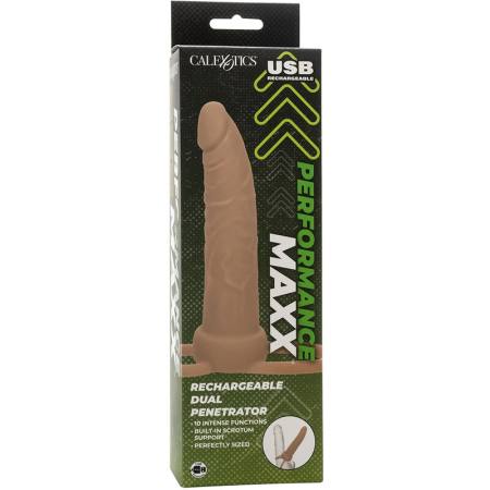 CALIFORNIA EXOTICS - PERFORMANCE MAXX RECHARGABLE DUAL PENETRATOR LIGHT SKIN