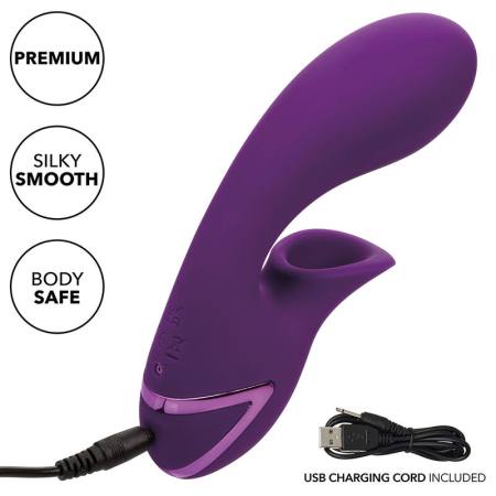 CALIFORNIA EXOTICS - HUNTINGTON BEACH HEARTBREAKER STIMULATOR & SUCKER PURPLE BY CALIFORNIA DREAMING