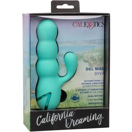 Vibratore Del Mar Diva Rabbir Aqua Green Di California Dreaming