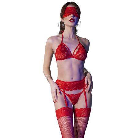 Set Quattro Pezzi Rosso S/M