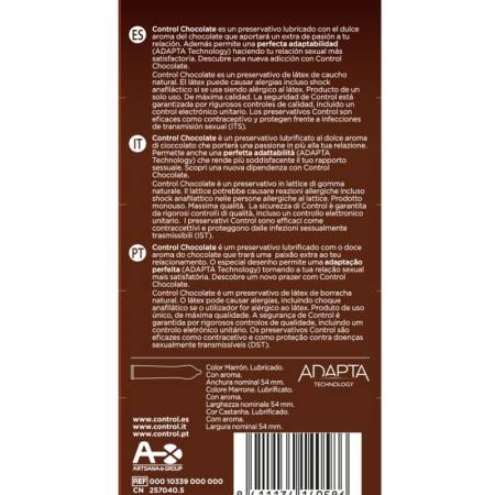 Adapta Chocolate Condoms 12 Units