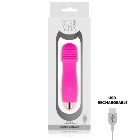 Vibratore Ricaricabile Tre Rosa 7 Velocità