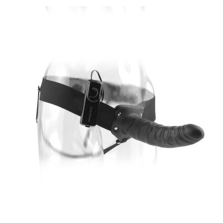 FETISH FANTASY SERIES - 19 CM STRAP-ON CAVO VIBRANTE NERO