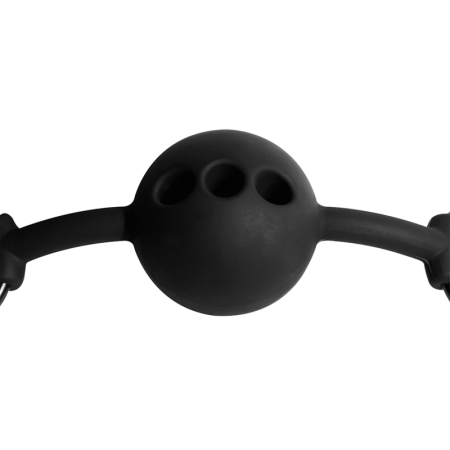 FETISH SUBMISSIVE BONDAGE - BREATHABLE SILICONE BALL GAG