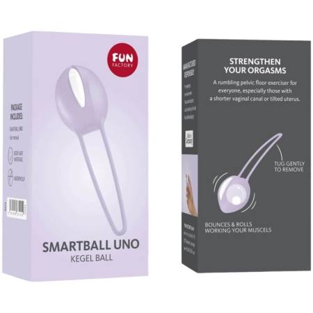 FUN FACTORY - SMARTBALL UNO PELVIC BALL WHITE / PASTEL LILAC