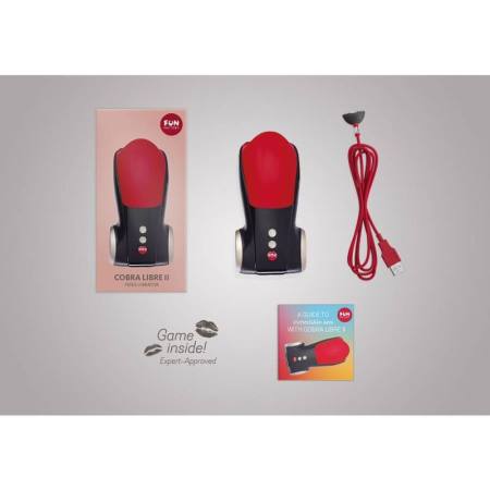 FUN FACTORY - COBRA LIBRE II HEAD OF PENIS STIMULATOR BLACK RED