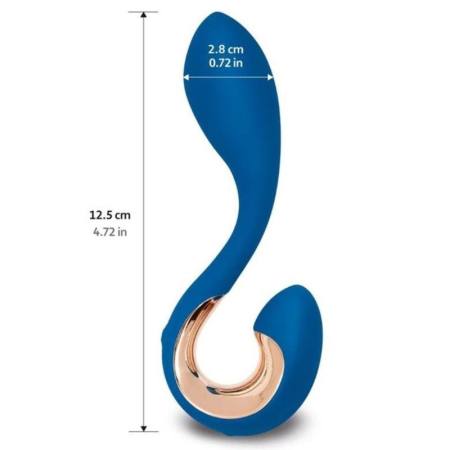 Vibratore Gpop 2 Punti G e P Blu Indigo