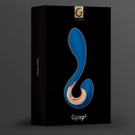 Vibratore Gpop 2 Punti G e P Blu Indigo