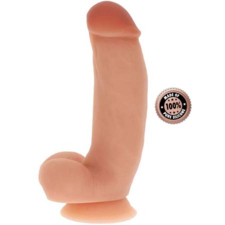 Dildo In Silicone 18 CM Con Palle In Pelle