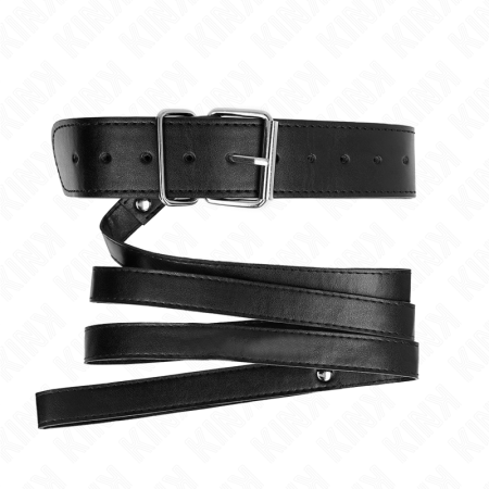 KINK - NECKLACE WITH BELT 116 CM BLACK STRAP ADJUSTABLE 32-50 CM X 8 CM