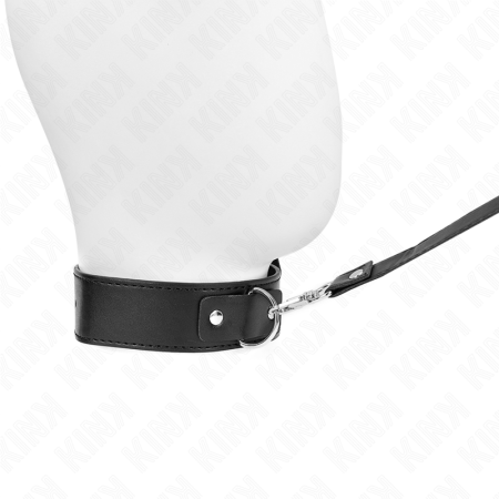 KINK - NECKLACE WITH BELT 116 CM BLACK STRAP ADJUSTABLE 32-50 CM X 8 CM